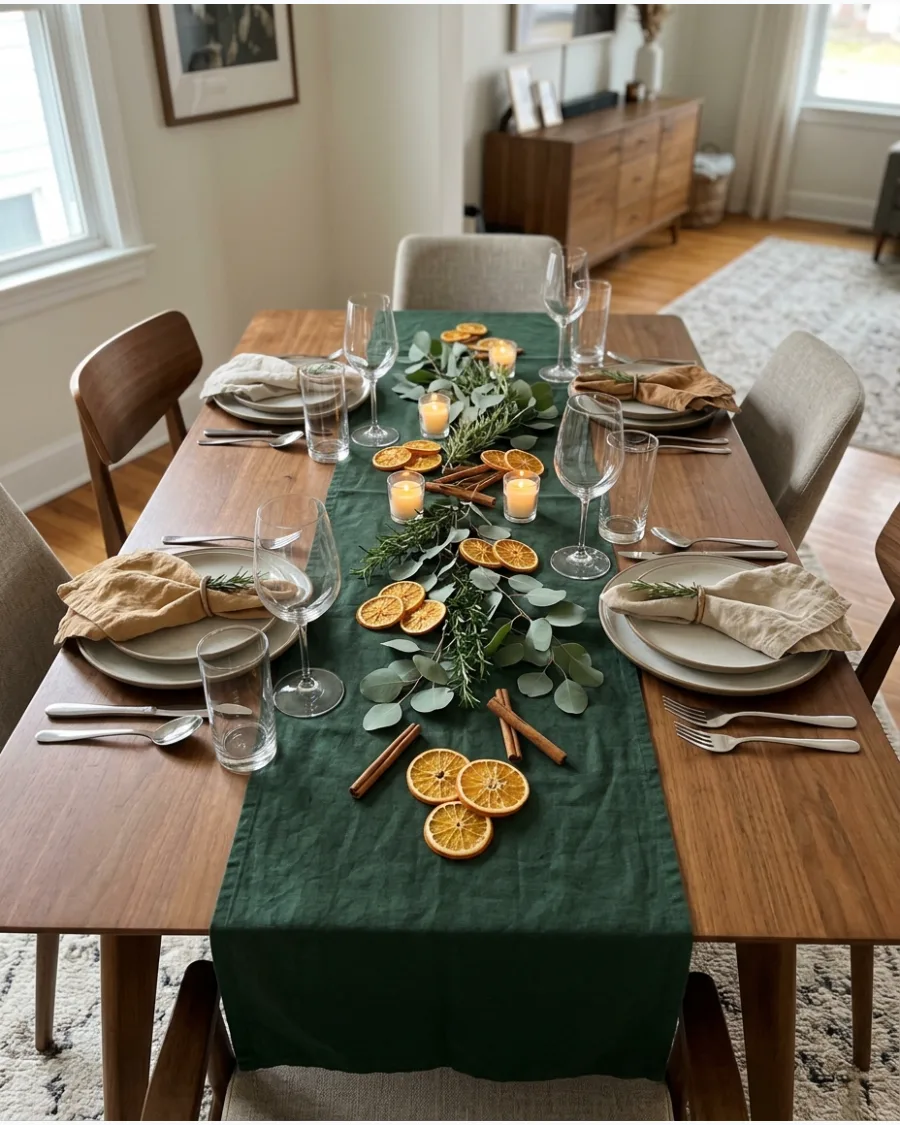 44. DIY Dried Orange Friendsgiving Tablescape