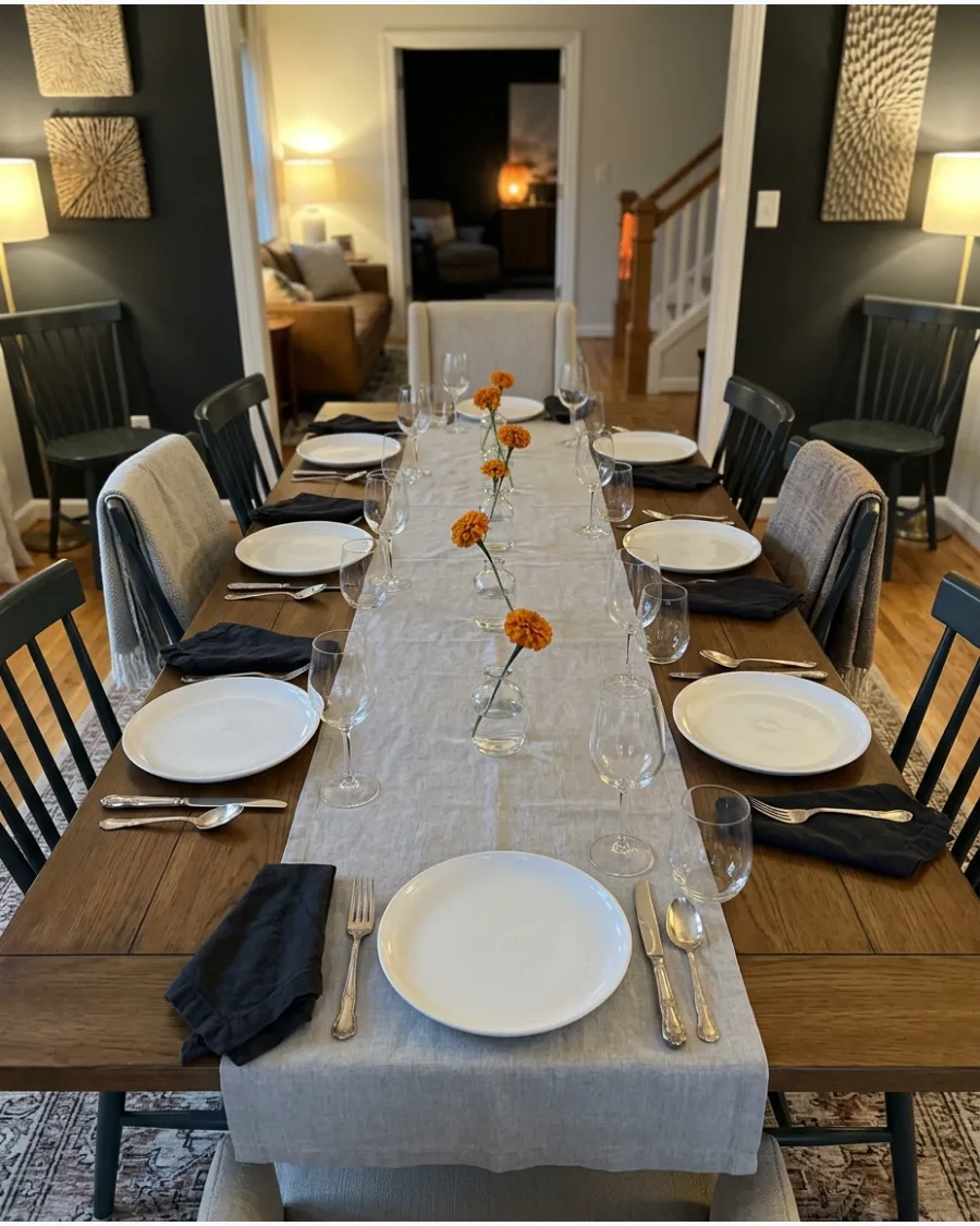 53. Long-Table Friendsgiving Tablescape