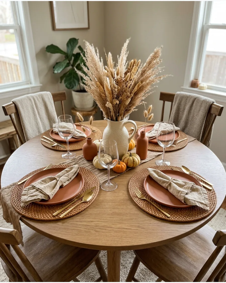 55. Boho Friendsgiving Tablescape