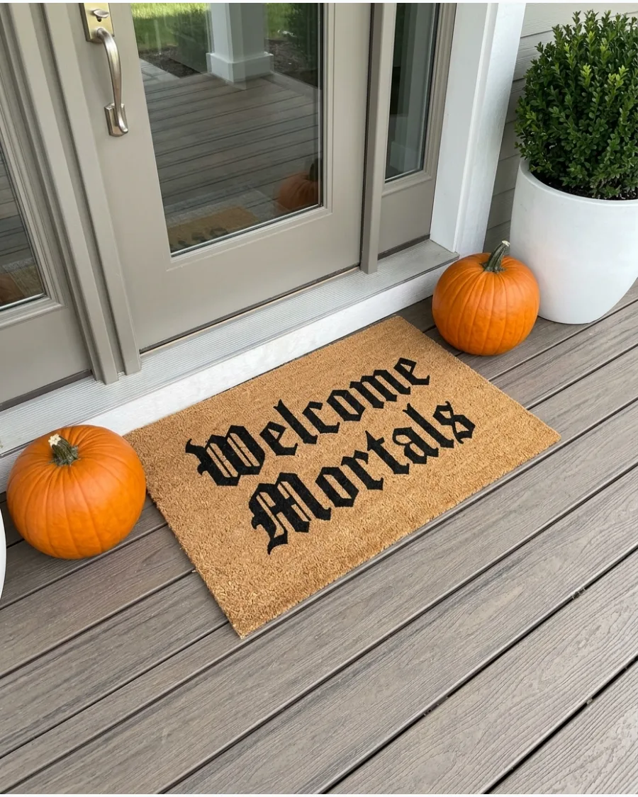 14. Welcome Mortals Doormat