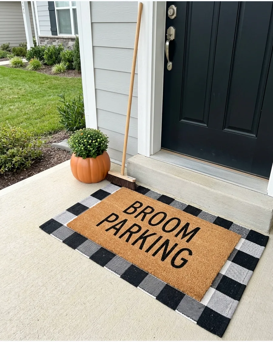 17. Broom Parking Doormat