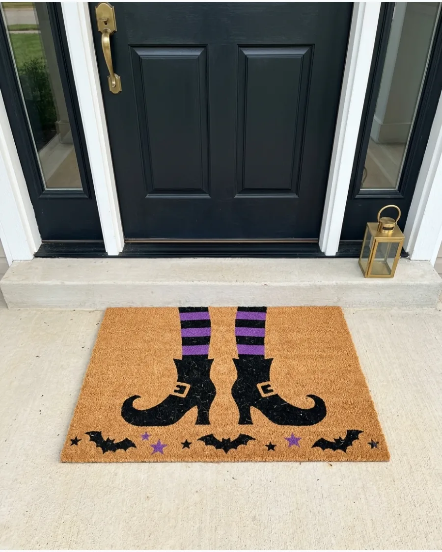 27. Witch Feet Halloween Doormat