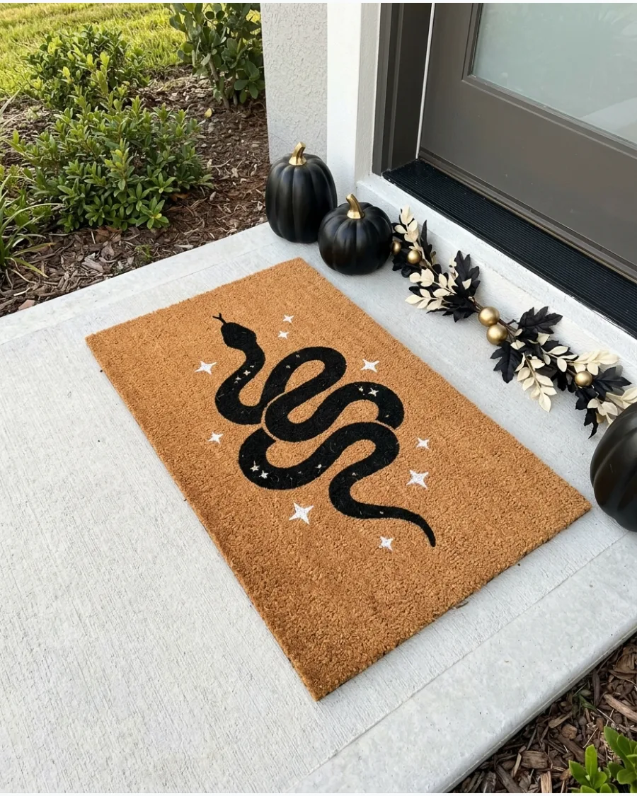 34. Snake and Stars Doormat