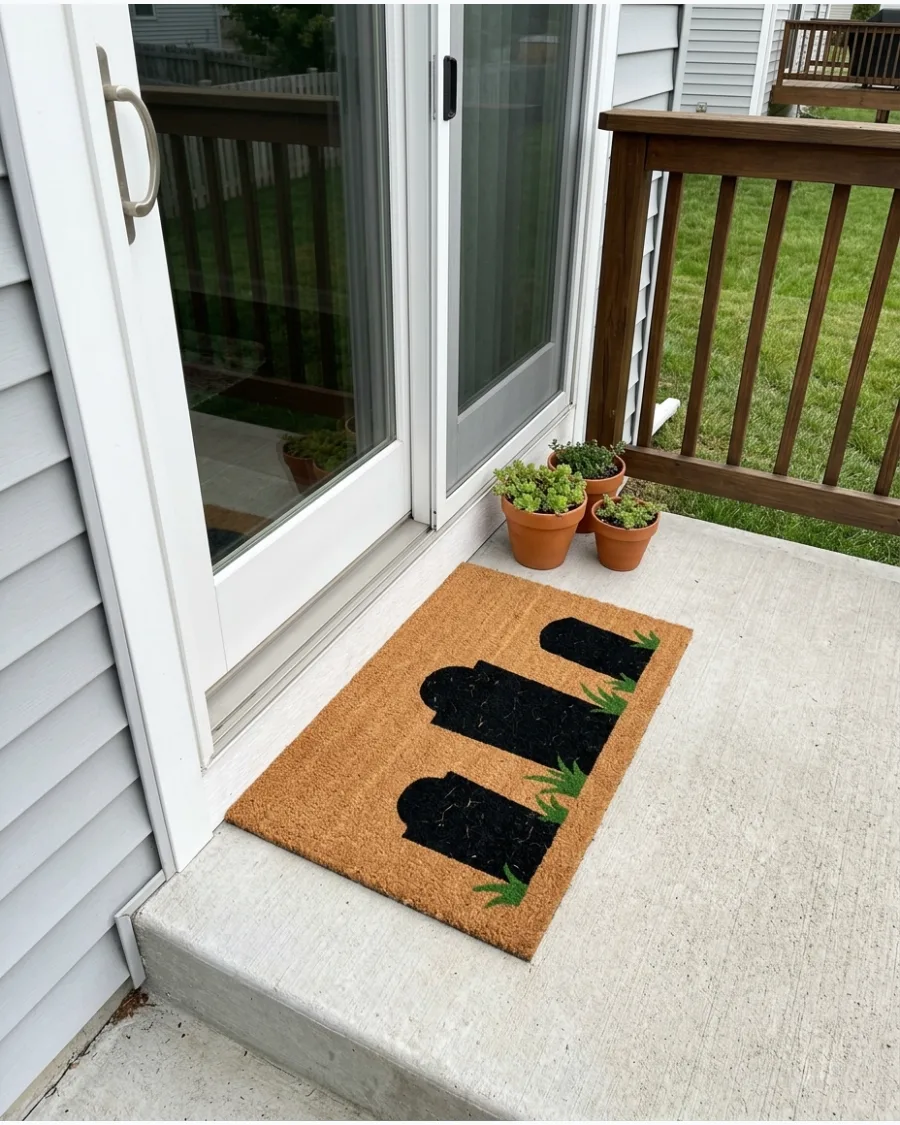 38. Graveyard Halloween Doormat