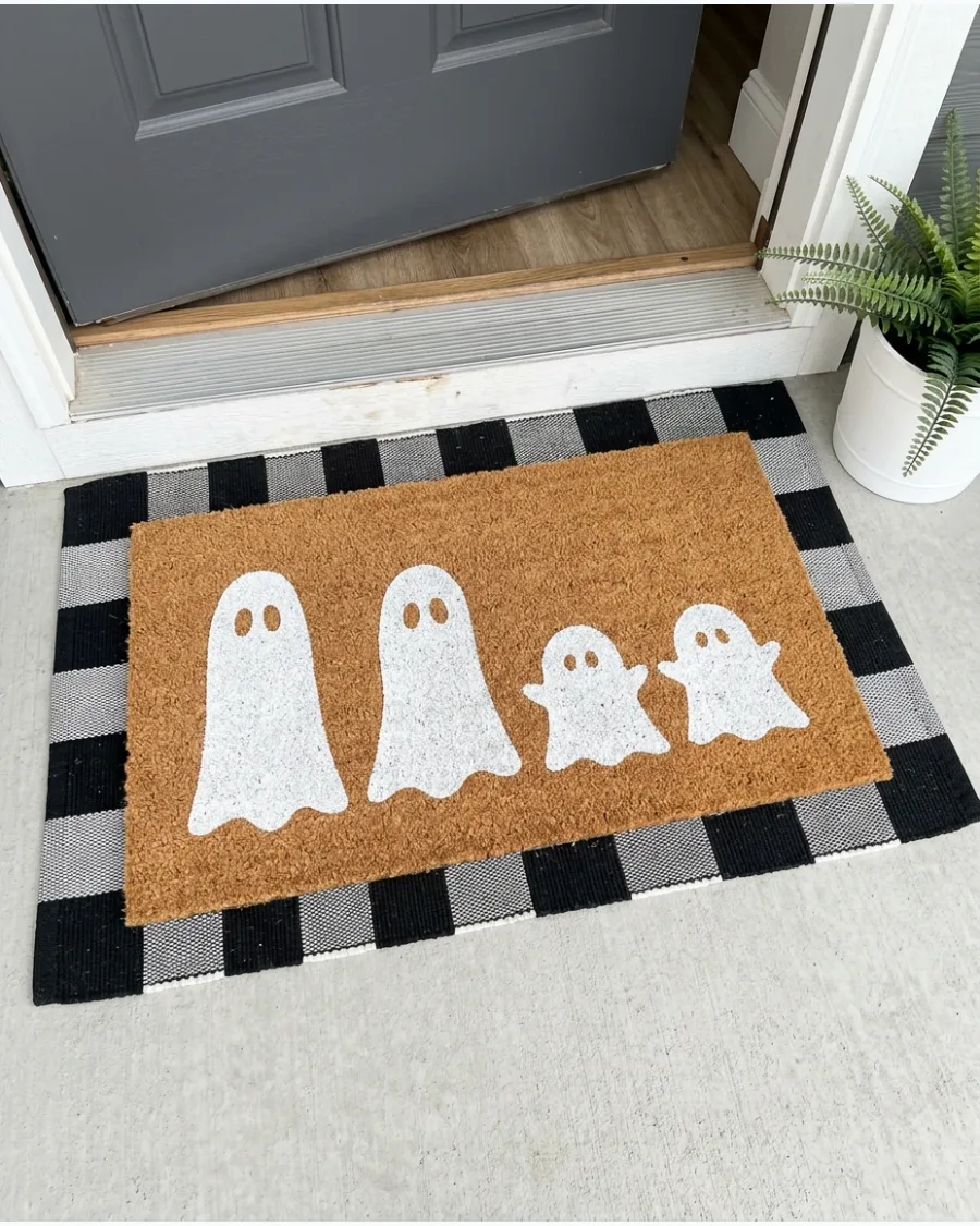 45. Custom Ghost Family Doormat