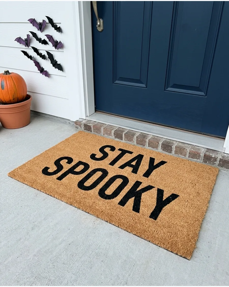 50. DIY Halloween Saying Doormat