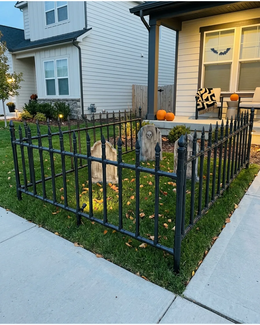 16. PVC Pipe Cemetery Fence