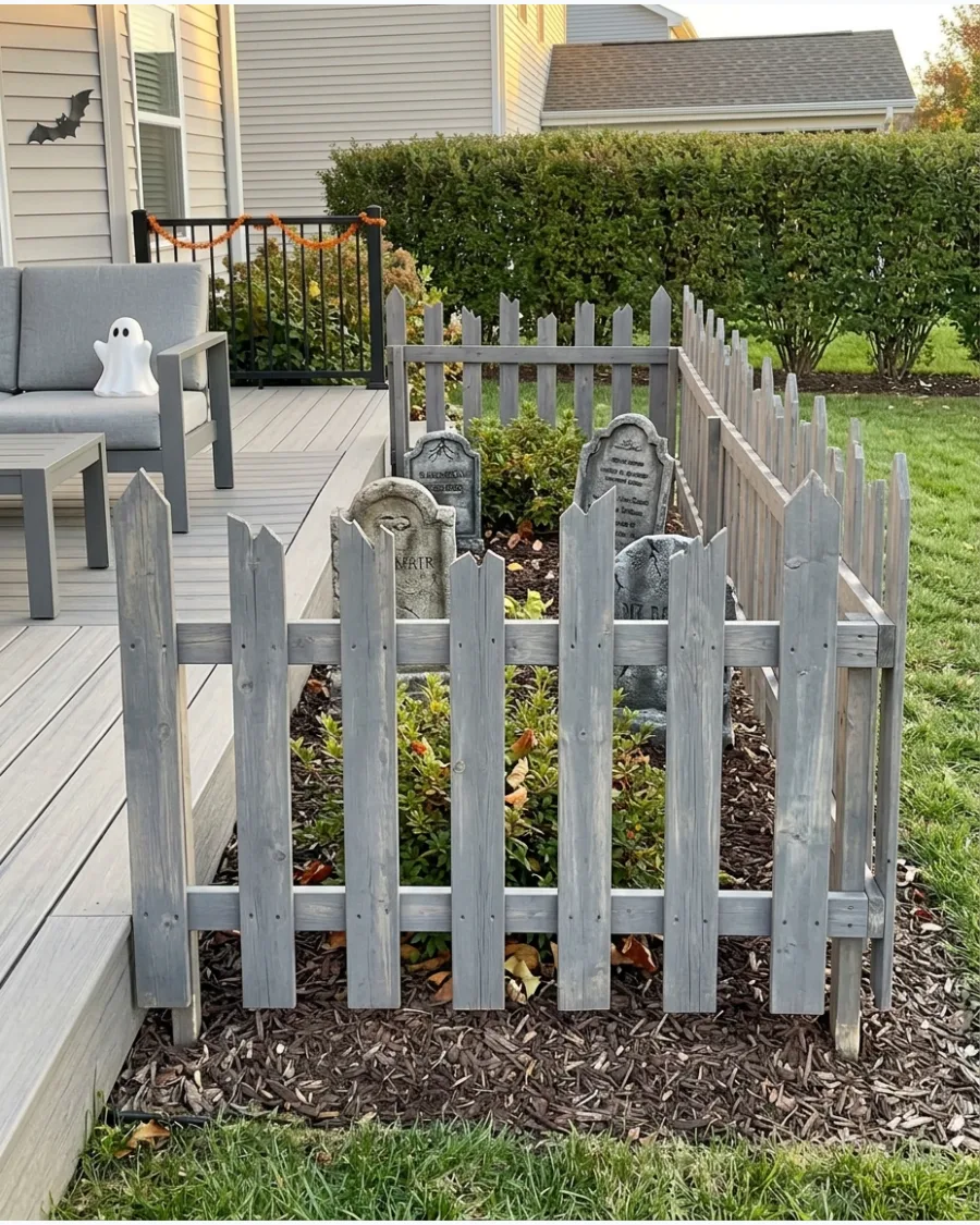 17. Wooden Pallet Graveyard Fence