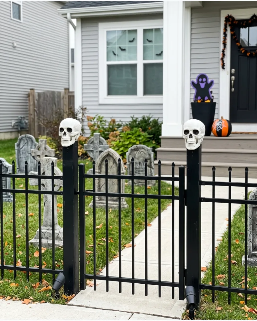 22. Skull-Topped Graveyard Gate