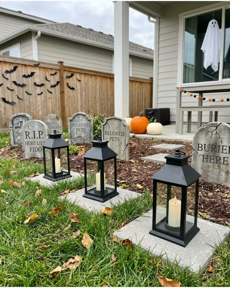 42. Flickering Cemetery Lanterns