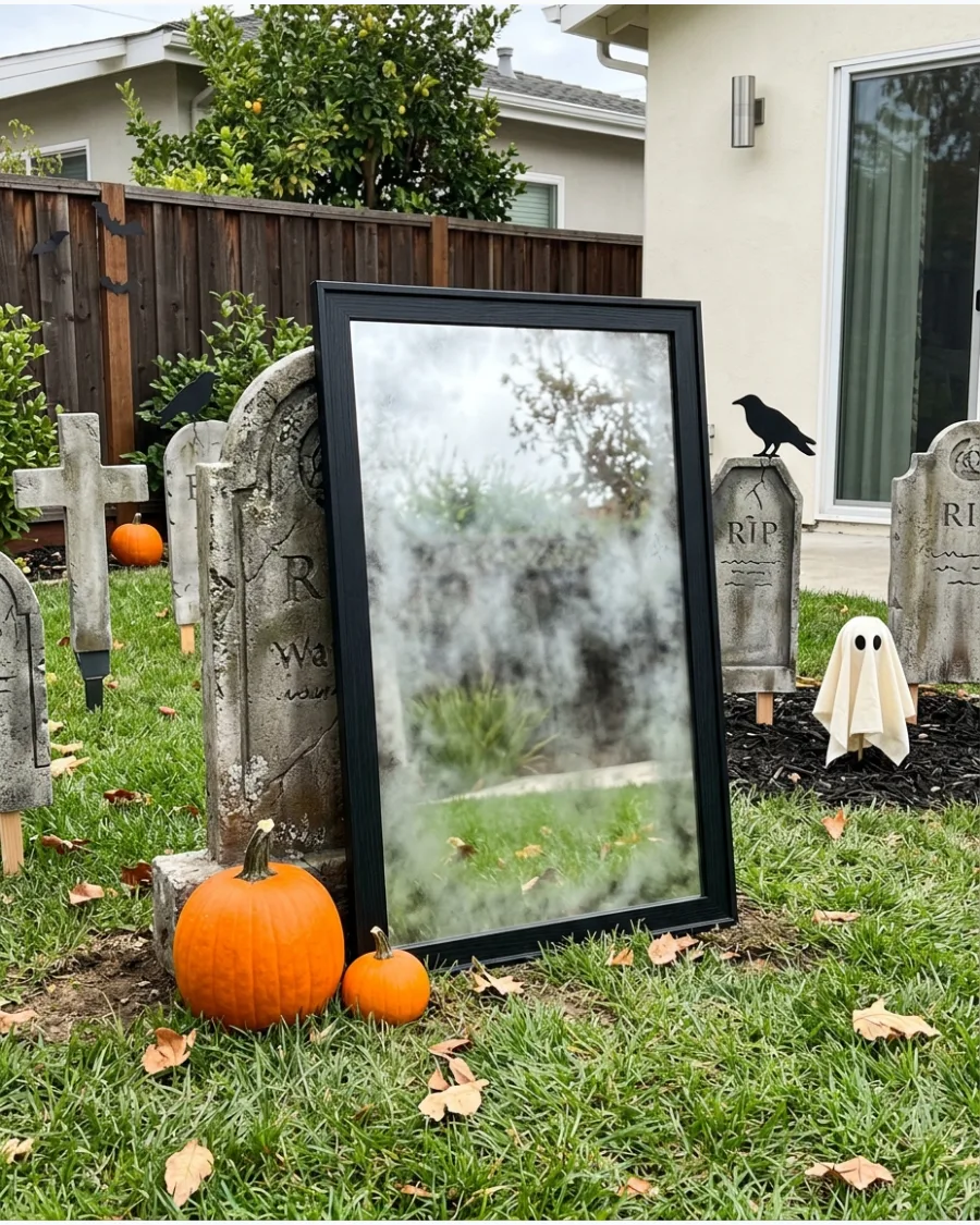 58. Haunted Graveyard Mirror