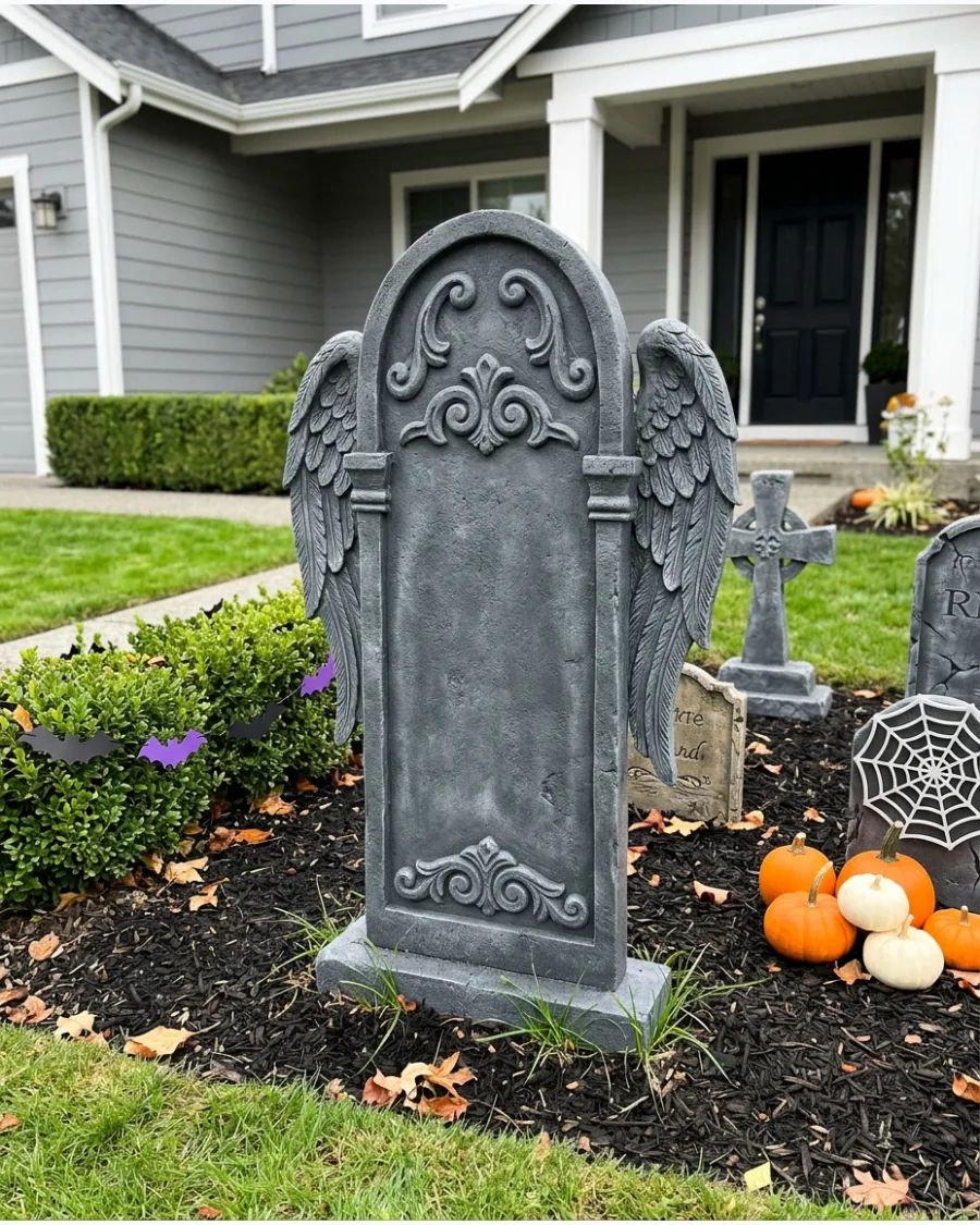 9. Angel-Wing Tombstone