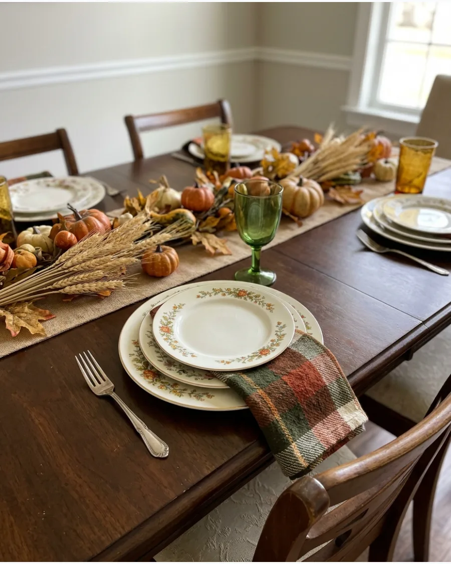 33. Thrifted Thanksgiving Tablescape