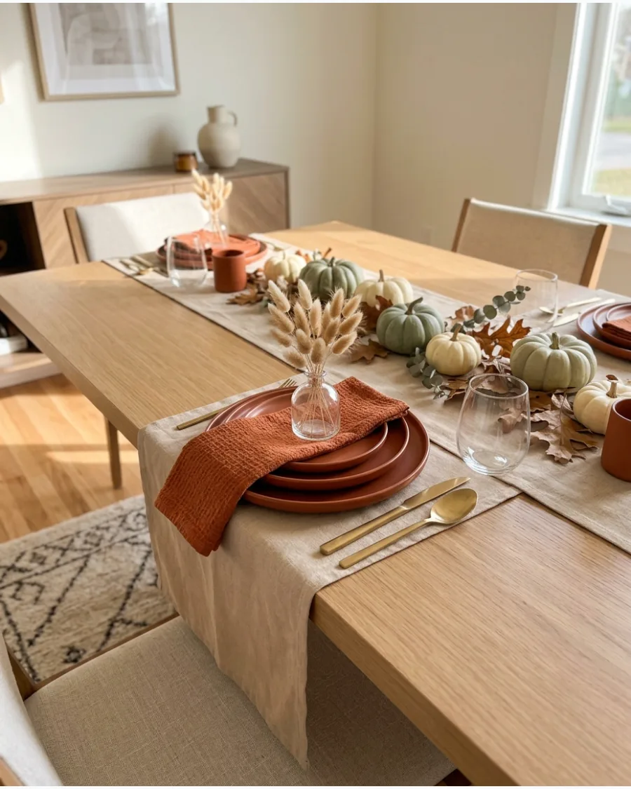 51. Modern Terracotta Thanksgiving Tablescape
