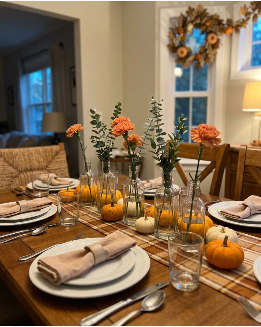 78. Grocery Store Flower Thanksgiving Tablescape