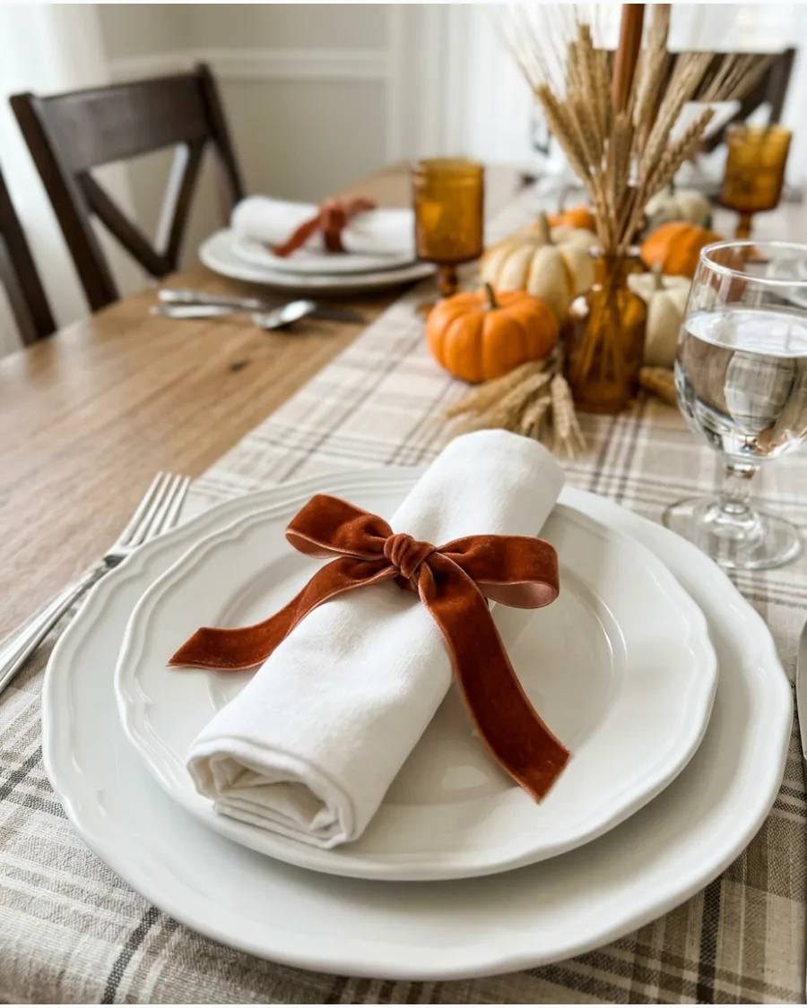97. Velvet Thanksgiving Tablescape