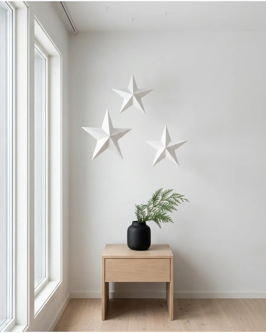 53. Scandinavian Black and White Christmas Decor