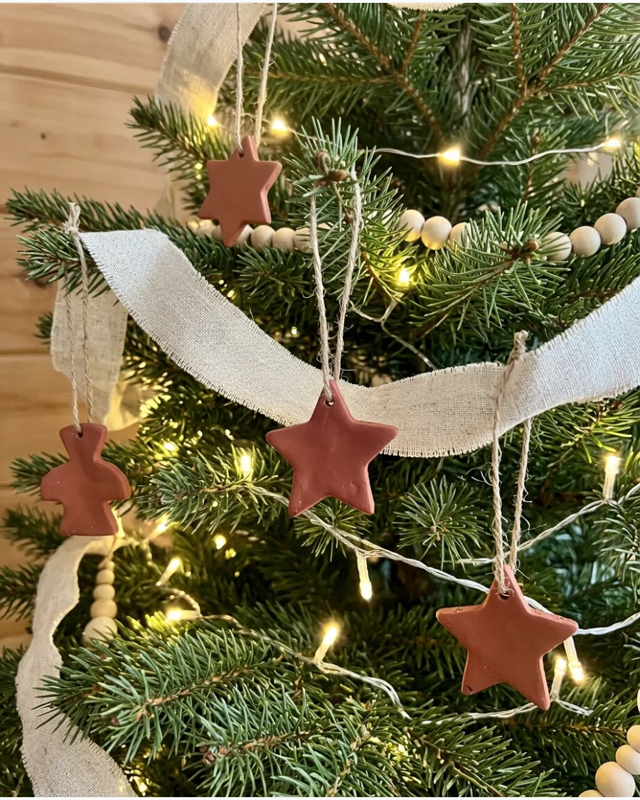 2. Terracotta Boho Christmas Tree