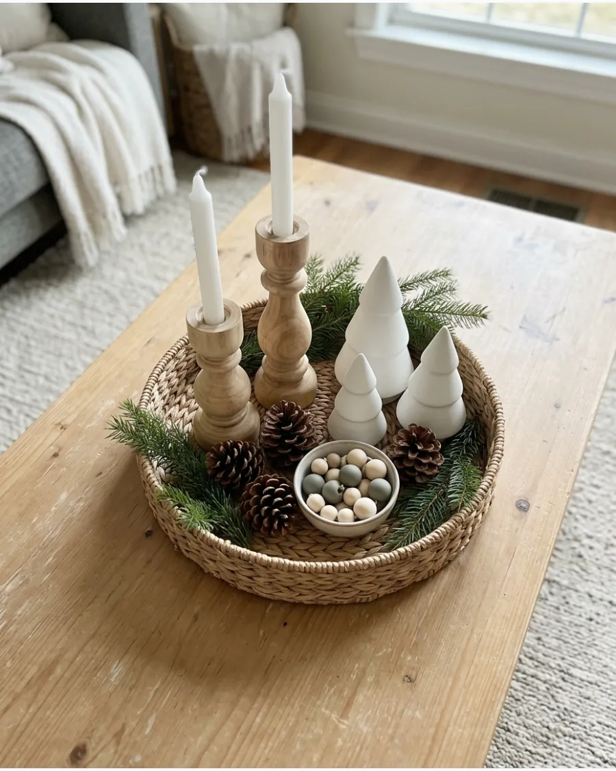 26. Boho Christmas Coffee Table