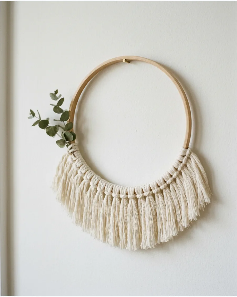 29. Macramé Christmas Wreath