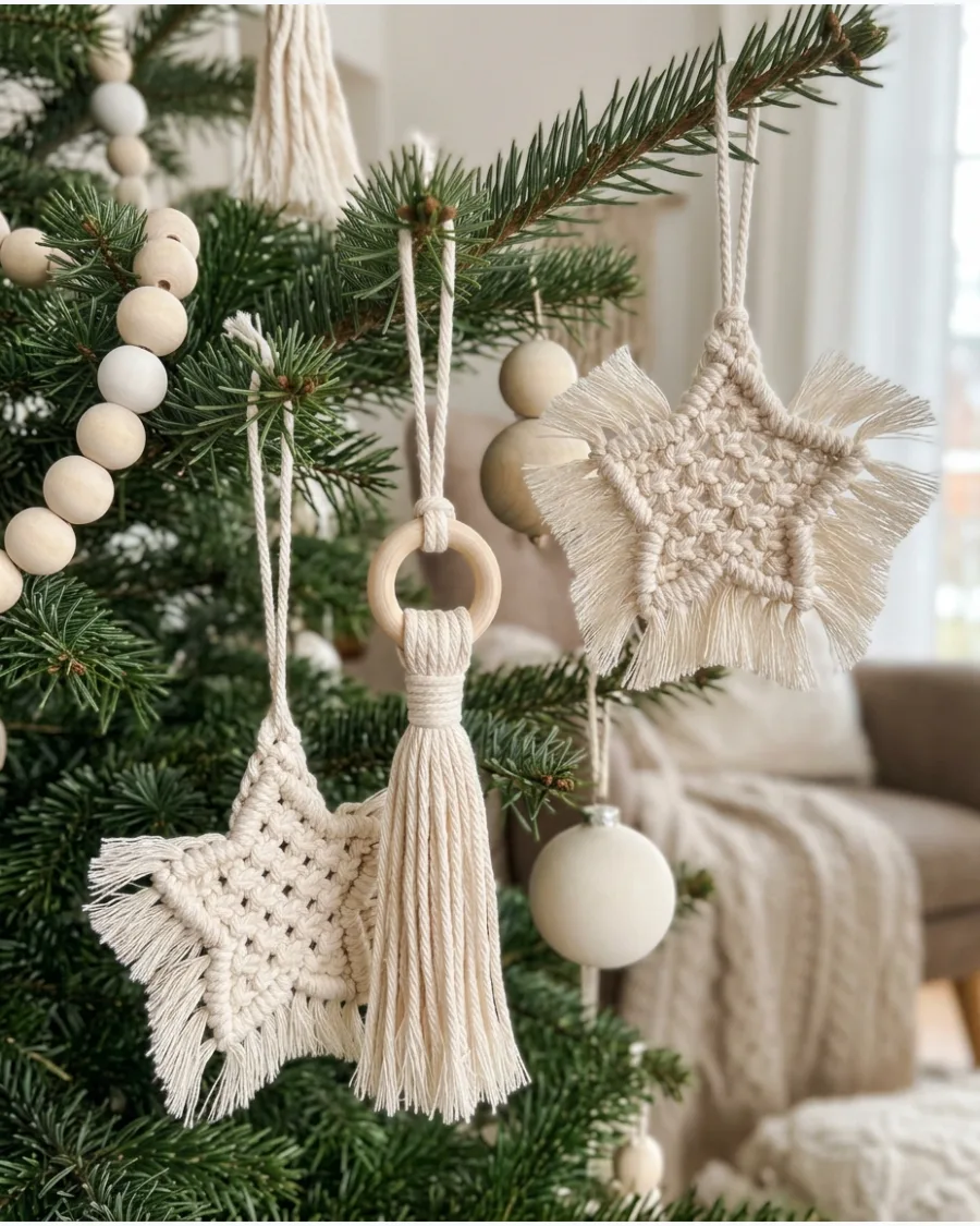 3. Macramé Ornament Christmas Tree