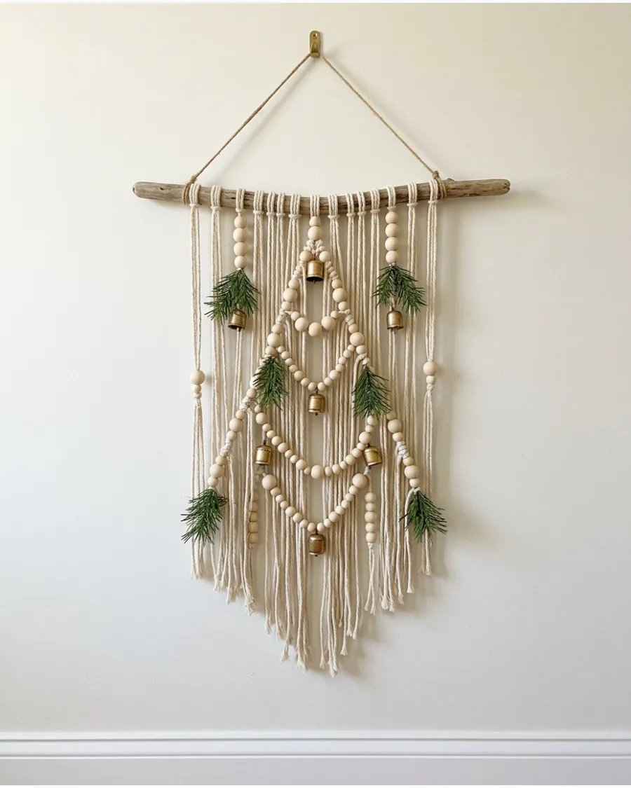 33. Boho Christmas Wall Hanging