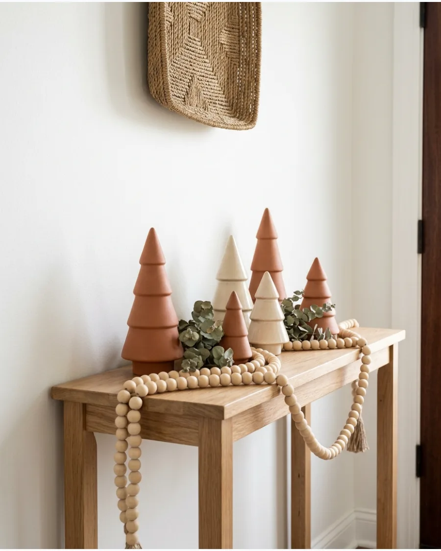 36. Boho Christmas Console Table