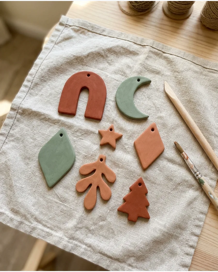 54. DIY Clay Christmas Ornaments