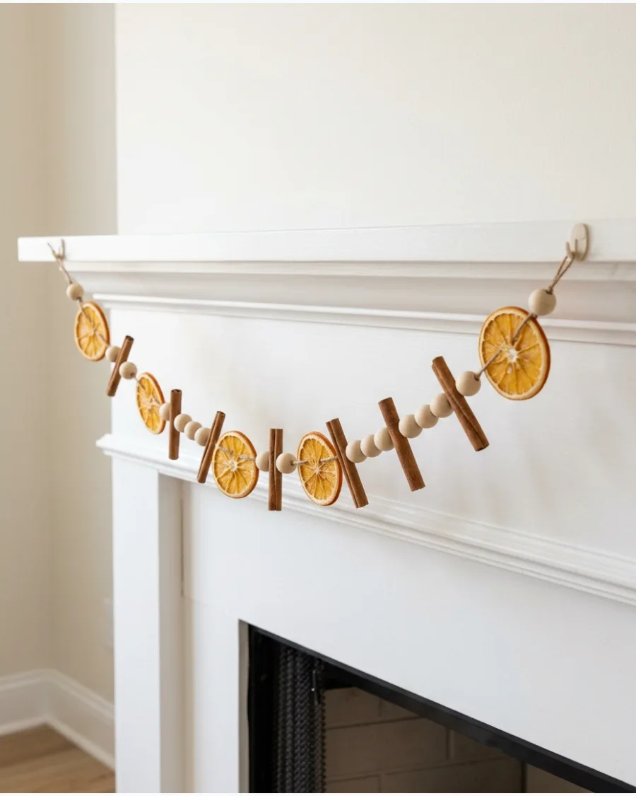 55. DIY Dried Orange Christmas Garland