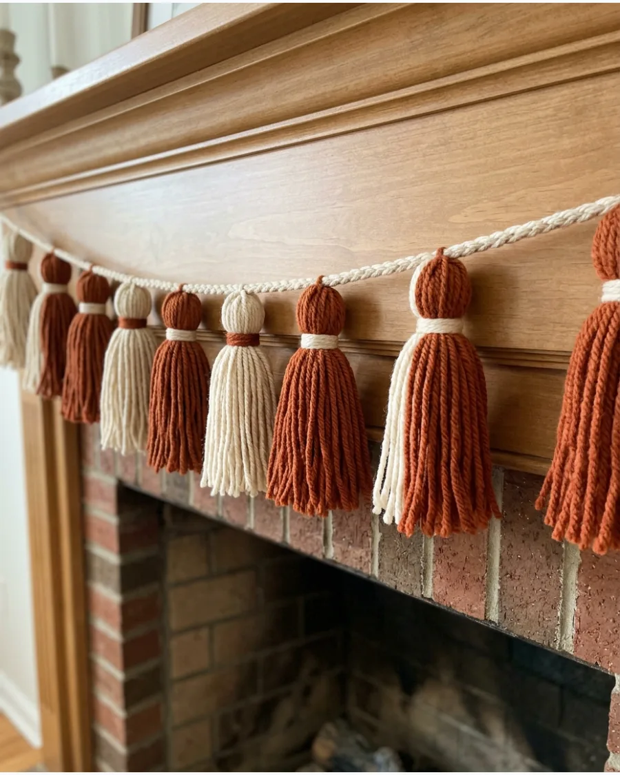 57. DIY Tassel Christmas Garland
