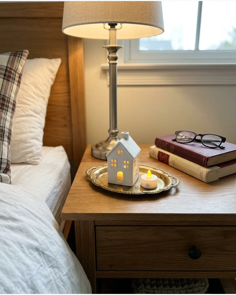 10. Festive Christmas Nightstand