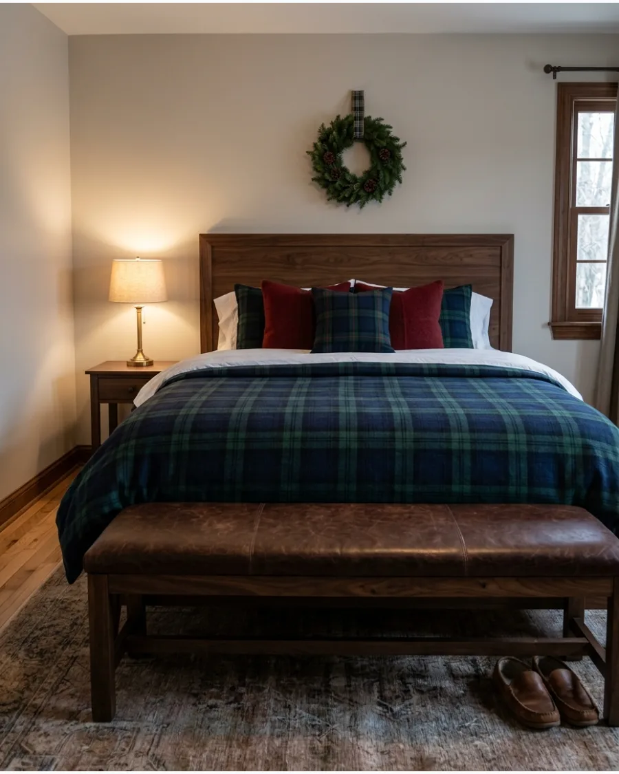 31. Ralph Lauren Inspired Christmas Bedroom