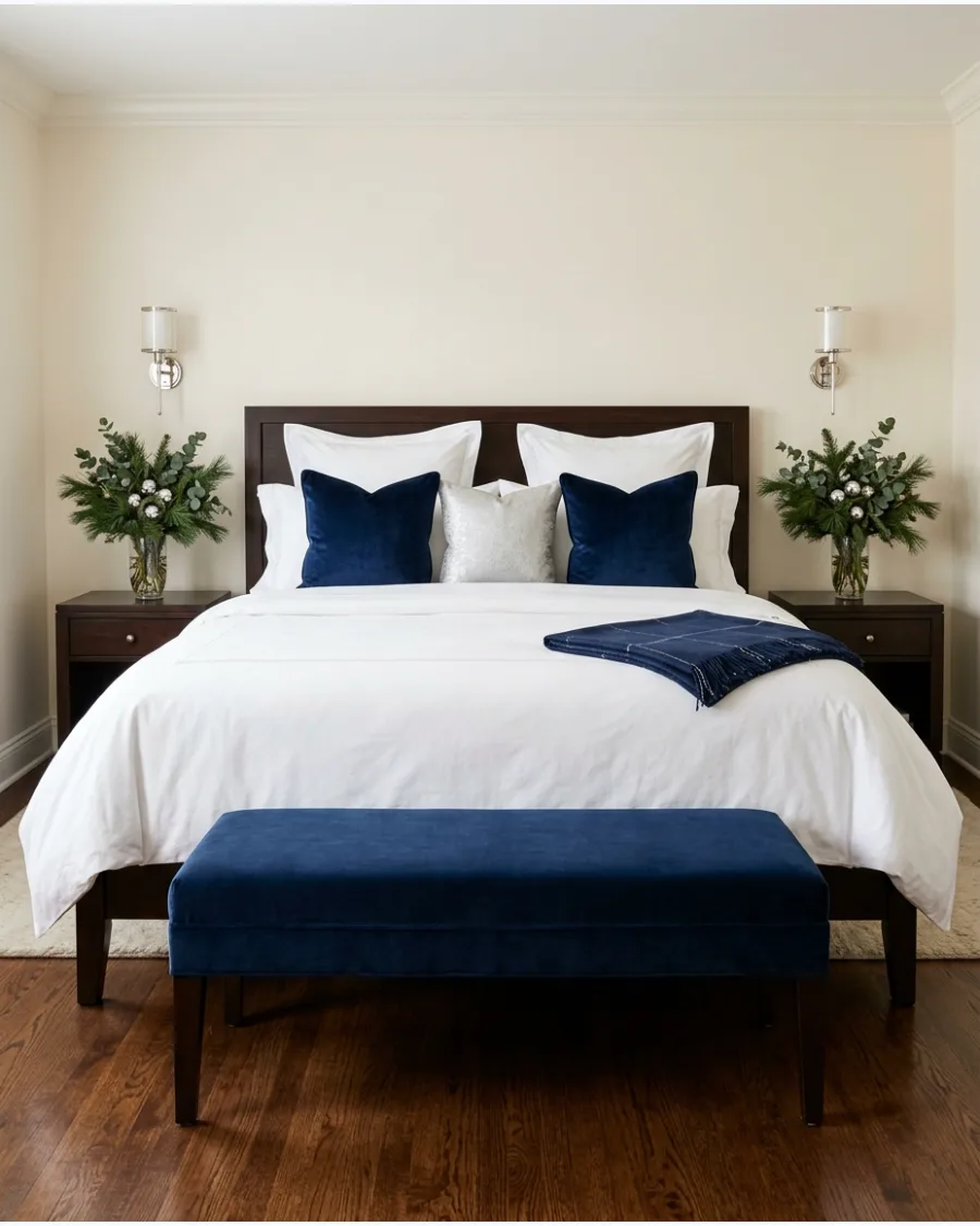38. Luxury Hotel Christmas Bedroom