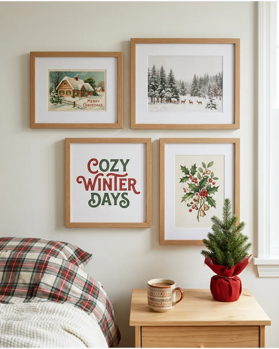 50. Christmas Gallery Wall