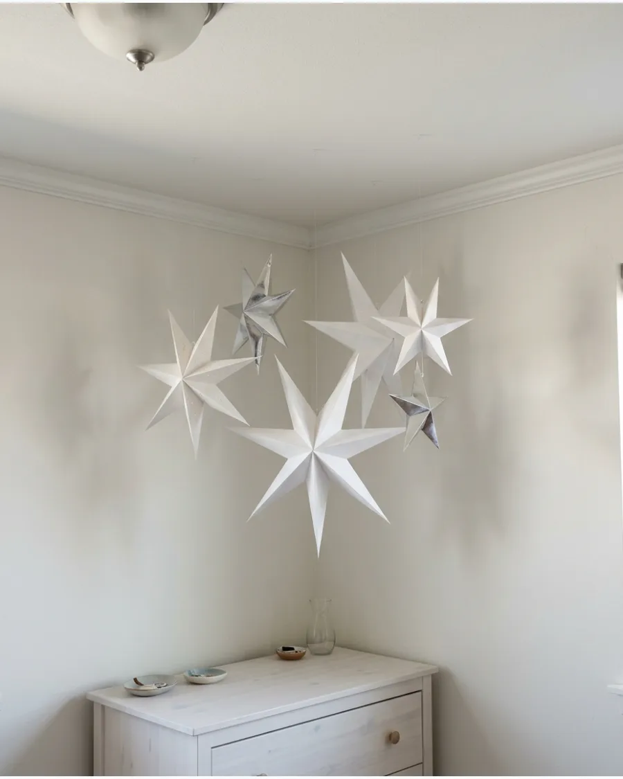 60. Hanging Christmas Stars From the Ceiling