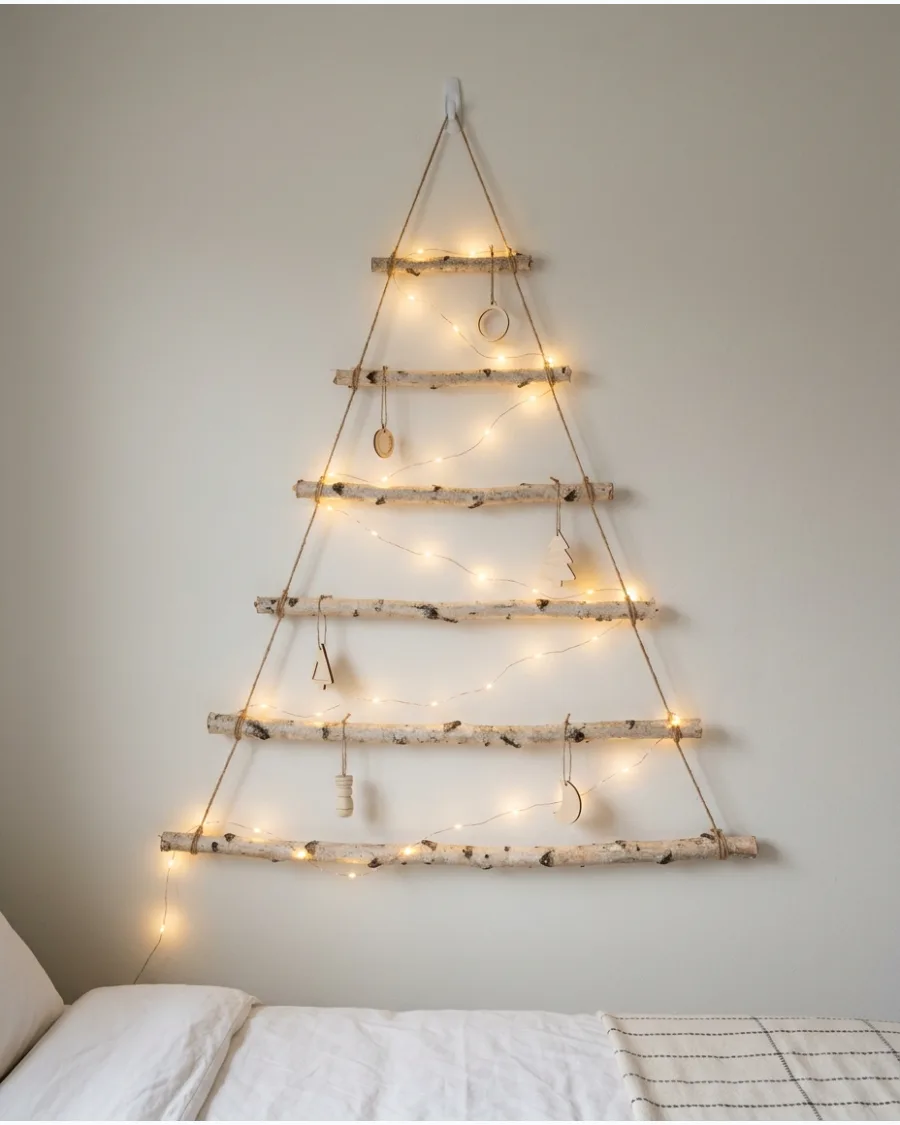 63. Christmas Wall Tree for a Small Bedroom