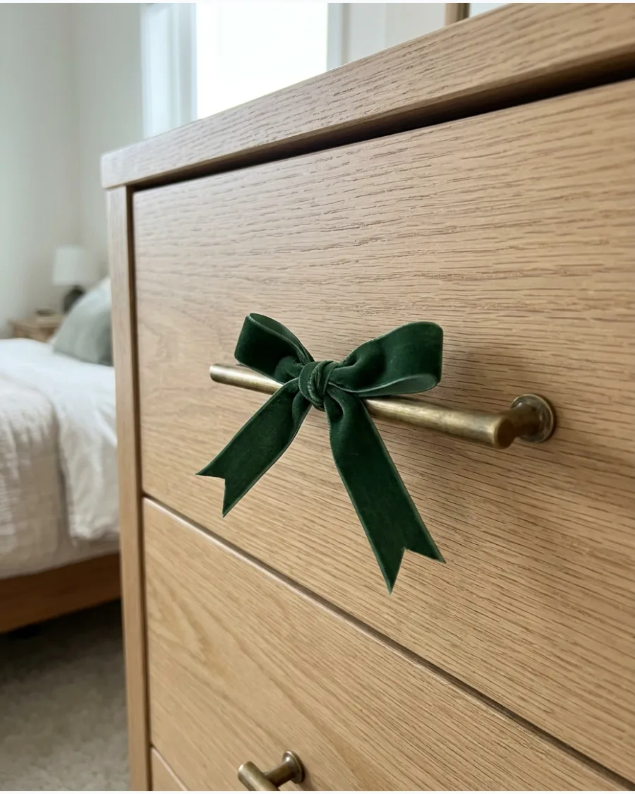 73. Ribbon on Bedroom Drawer Handles