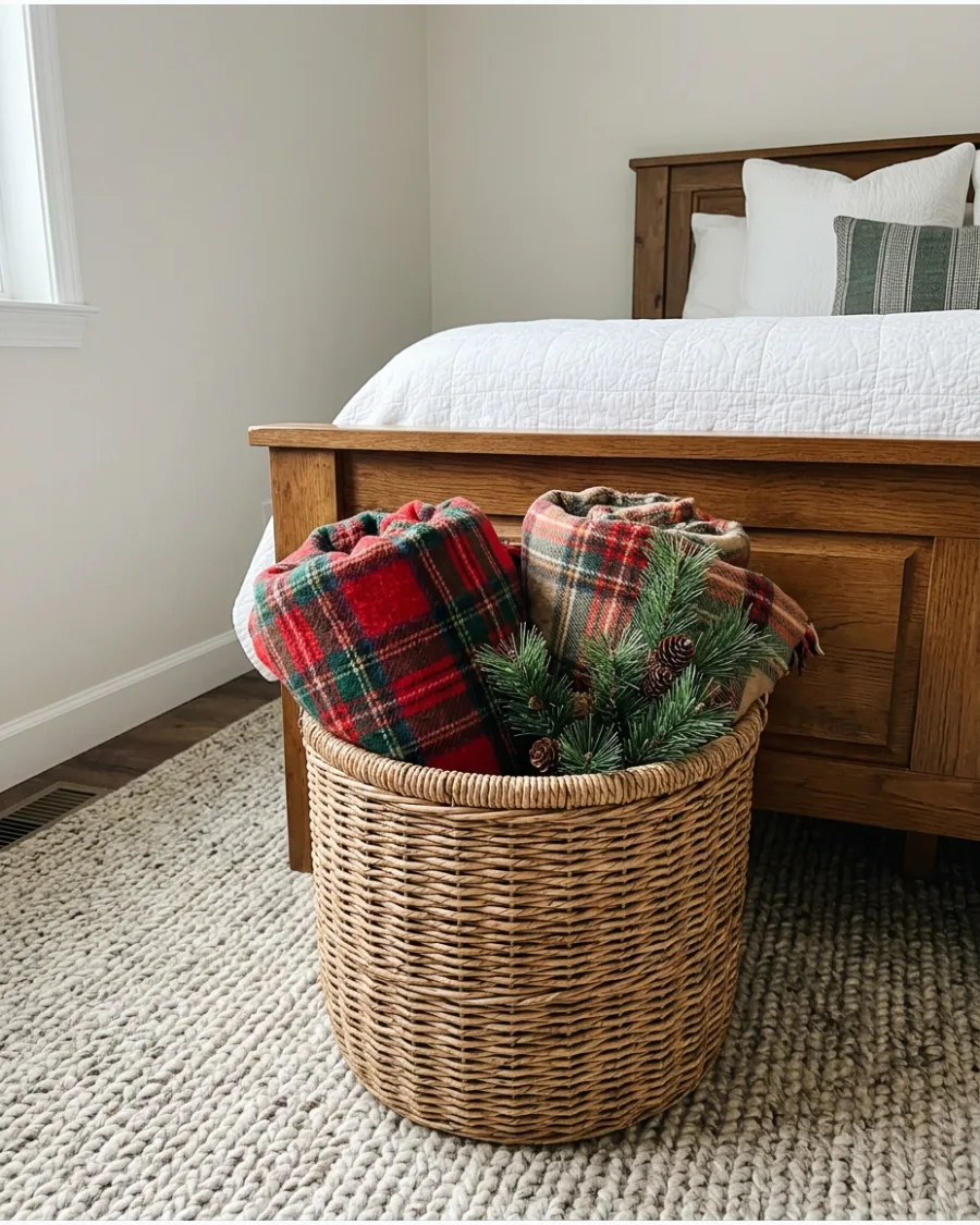 75. Christmas Bedroom Using Decor You Already Own