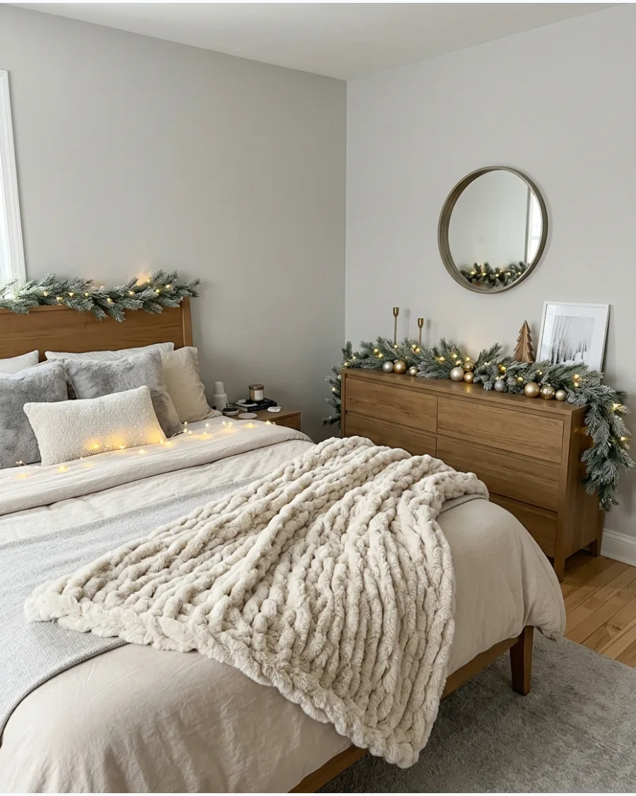 80. Christmas Bedroom Decor Without Red