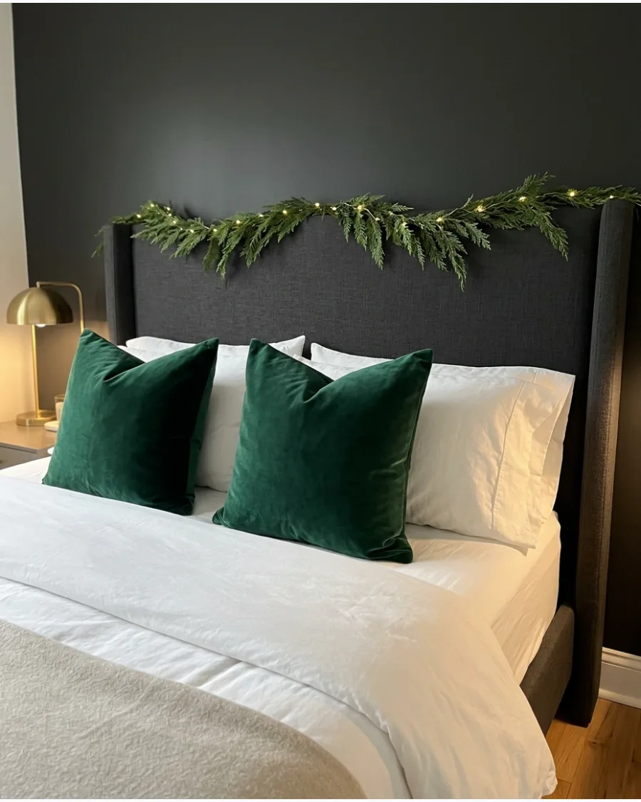 93. Romantic Christmas Bedroom for Couples