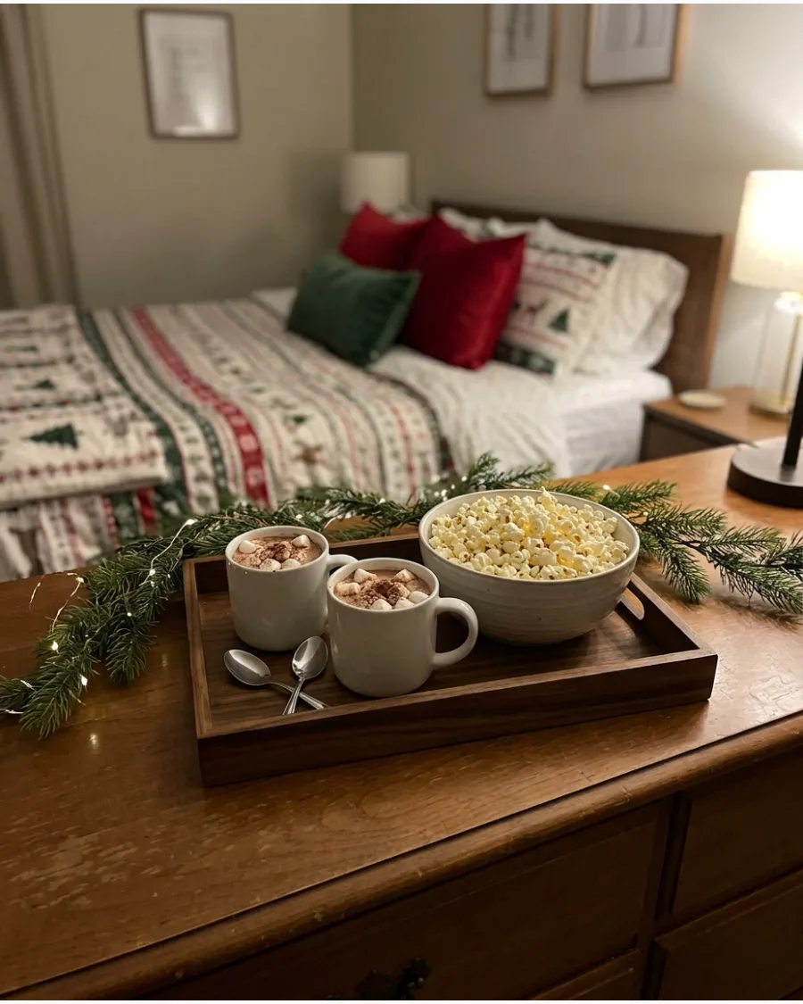 95. Christmas Movie Night Bedroom