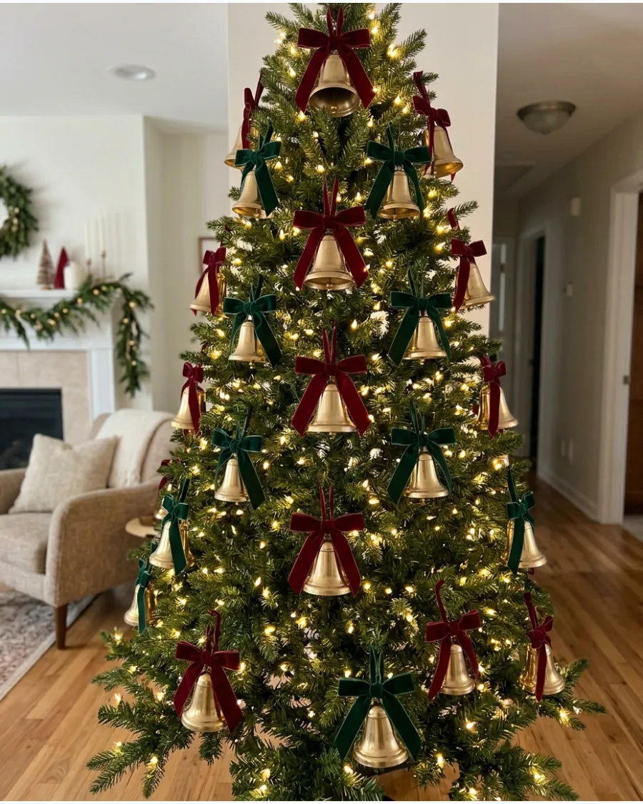 17. Brass Bell Christmas Tree