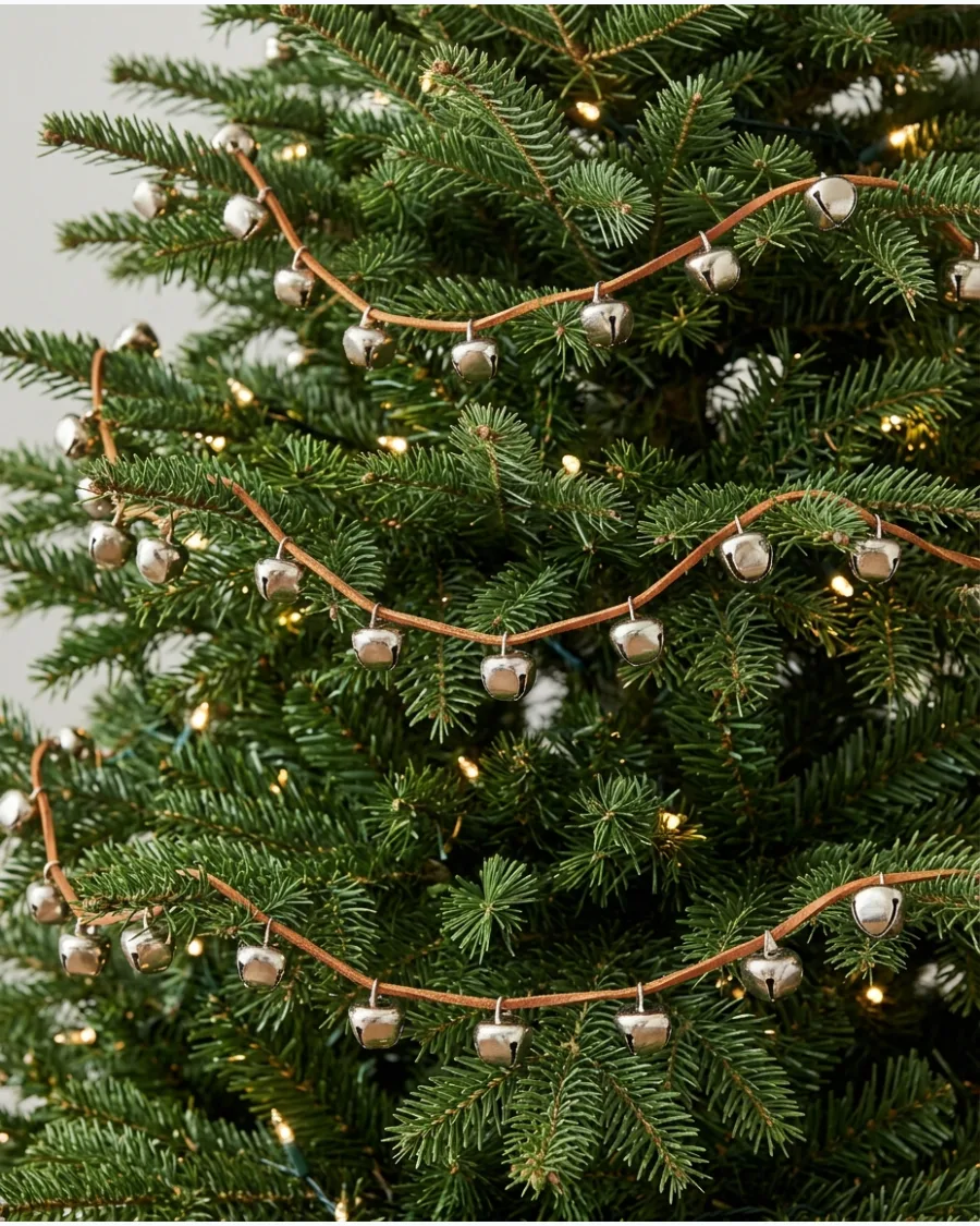 23. Christmas Bell Garland on the Tree