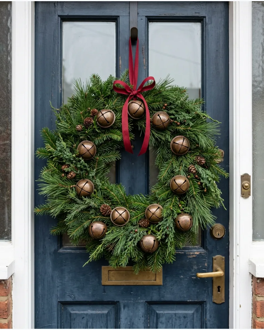 5. Sleigh Bell Christmas Wreath