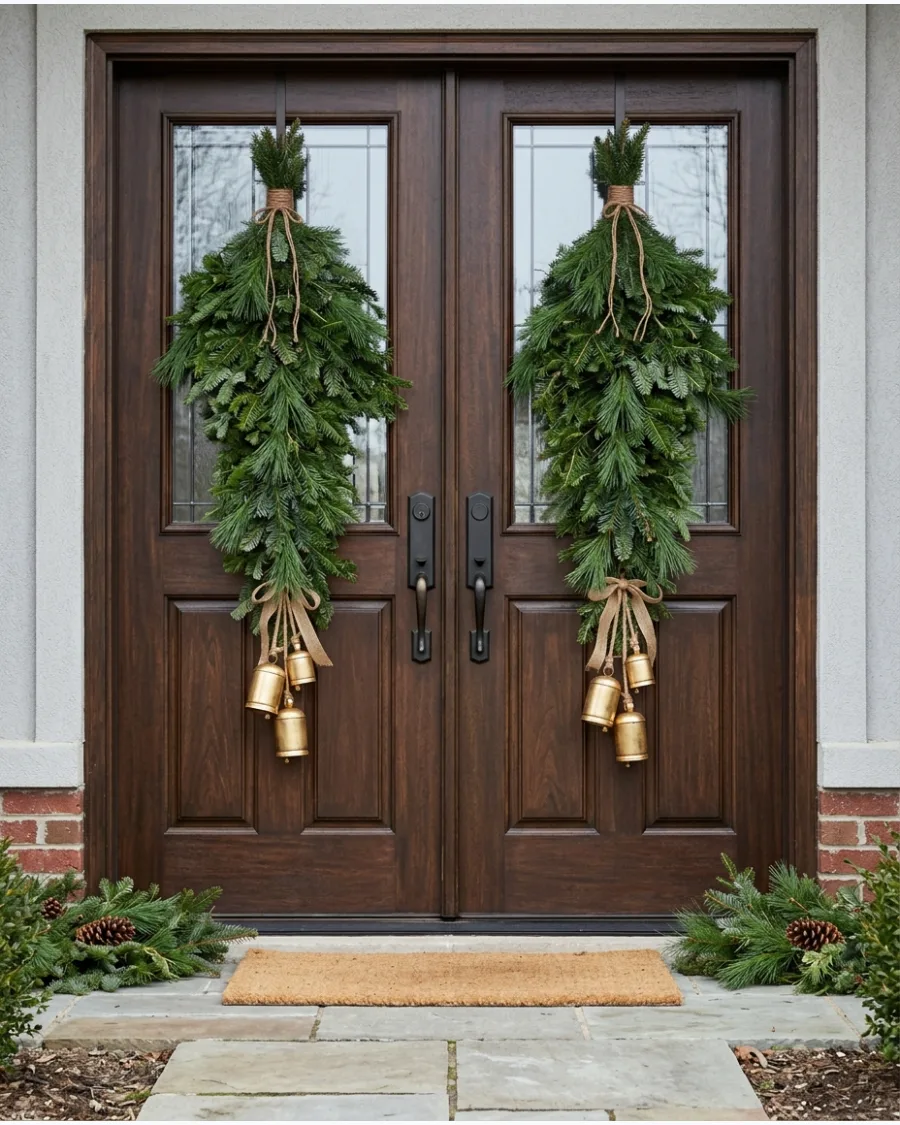 8. Double Door Christmas Bell Decorations