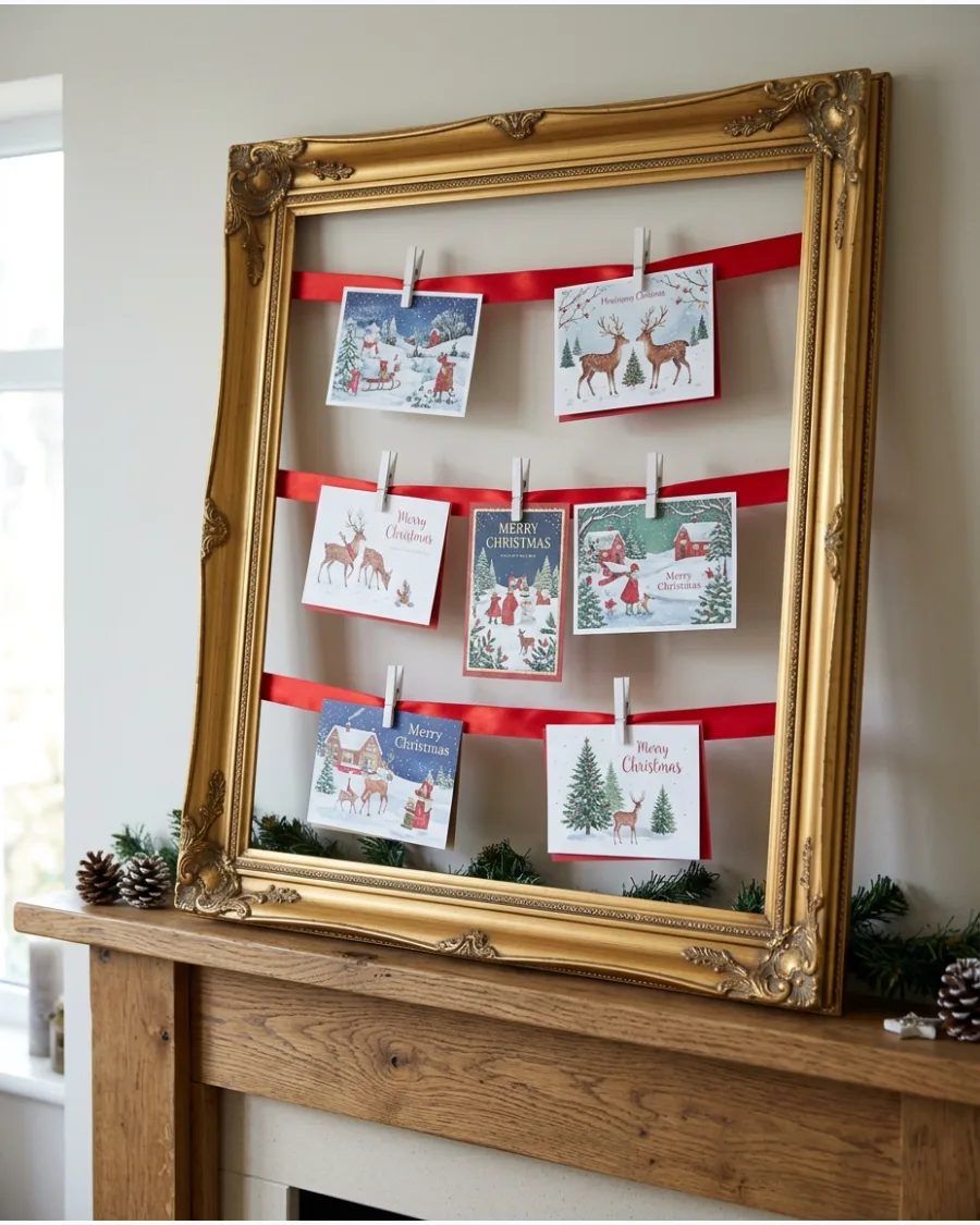 5. Framed Christmas Card Display