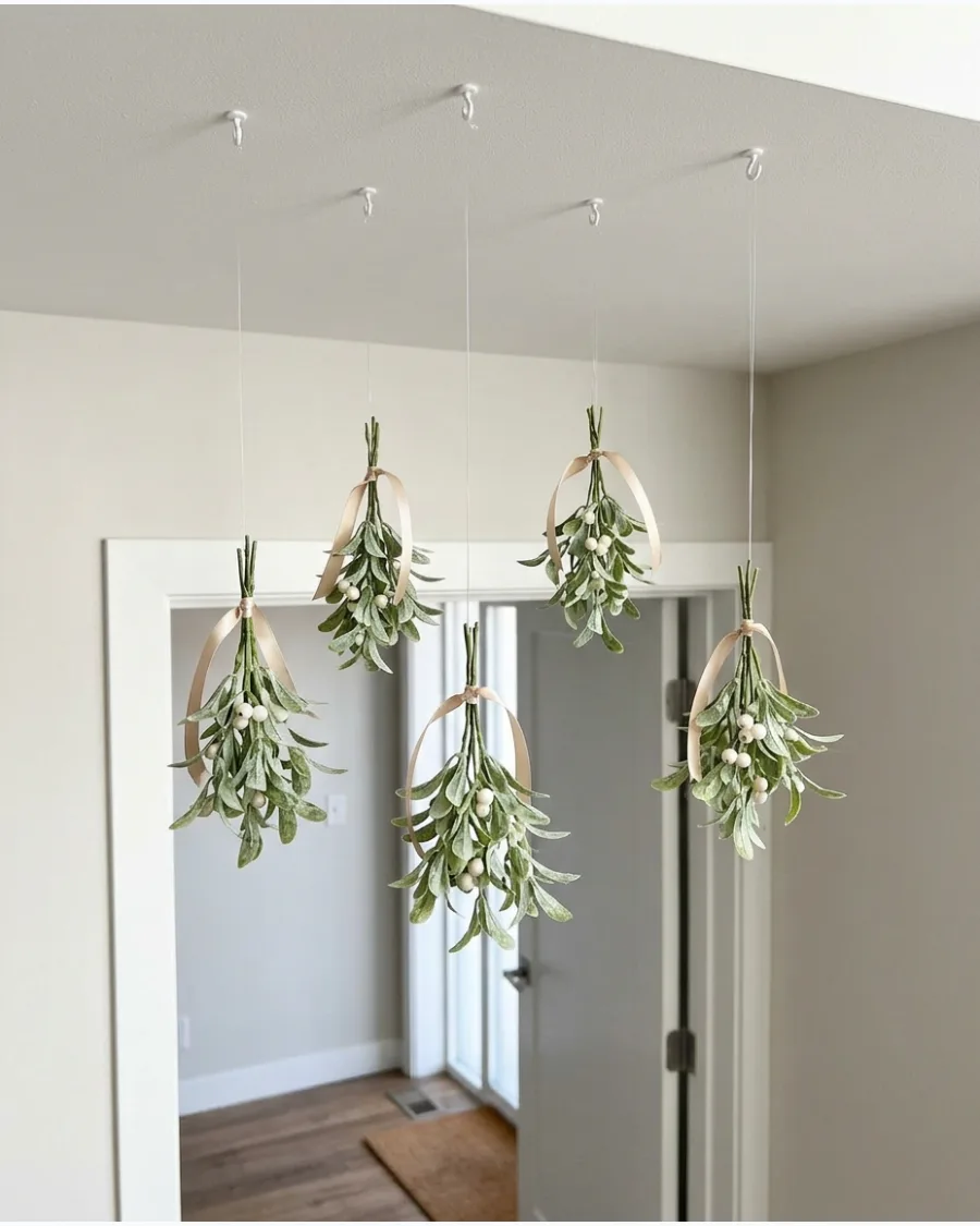 38. Mistletoe Ceiling Installation