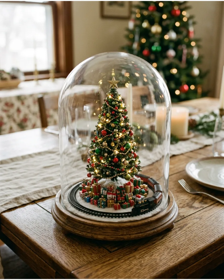 20. Christmas Tree With Presents Cloche