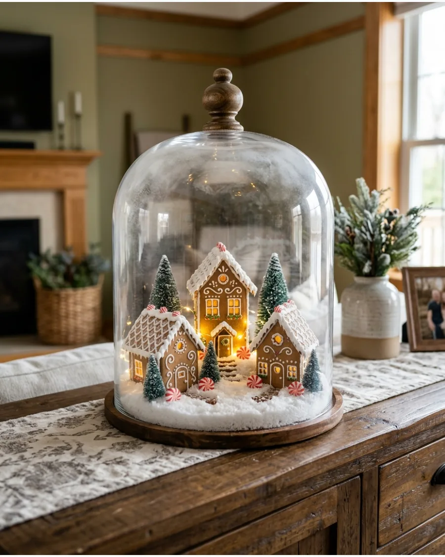 22. Gingerbread Village Cloche