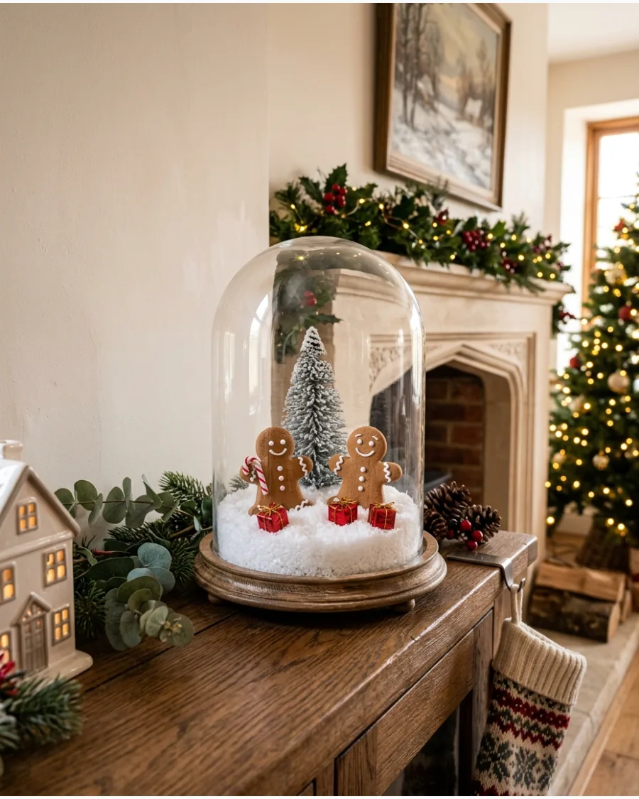 23. Gingerbread Man Christmas Cloche
